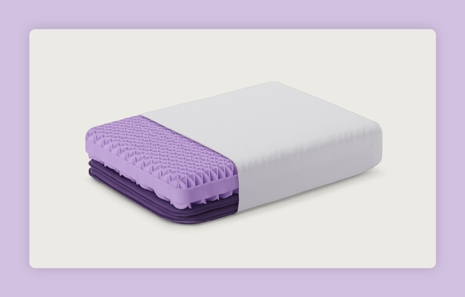 The Purple Pillow® partially shows the GelFlex® Grid and Purple Pillow Boosters.