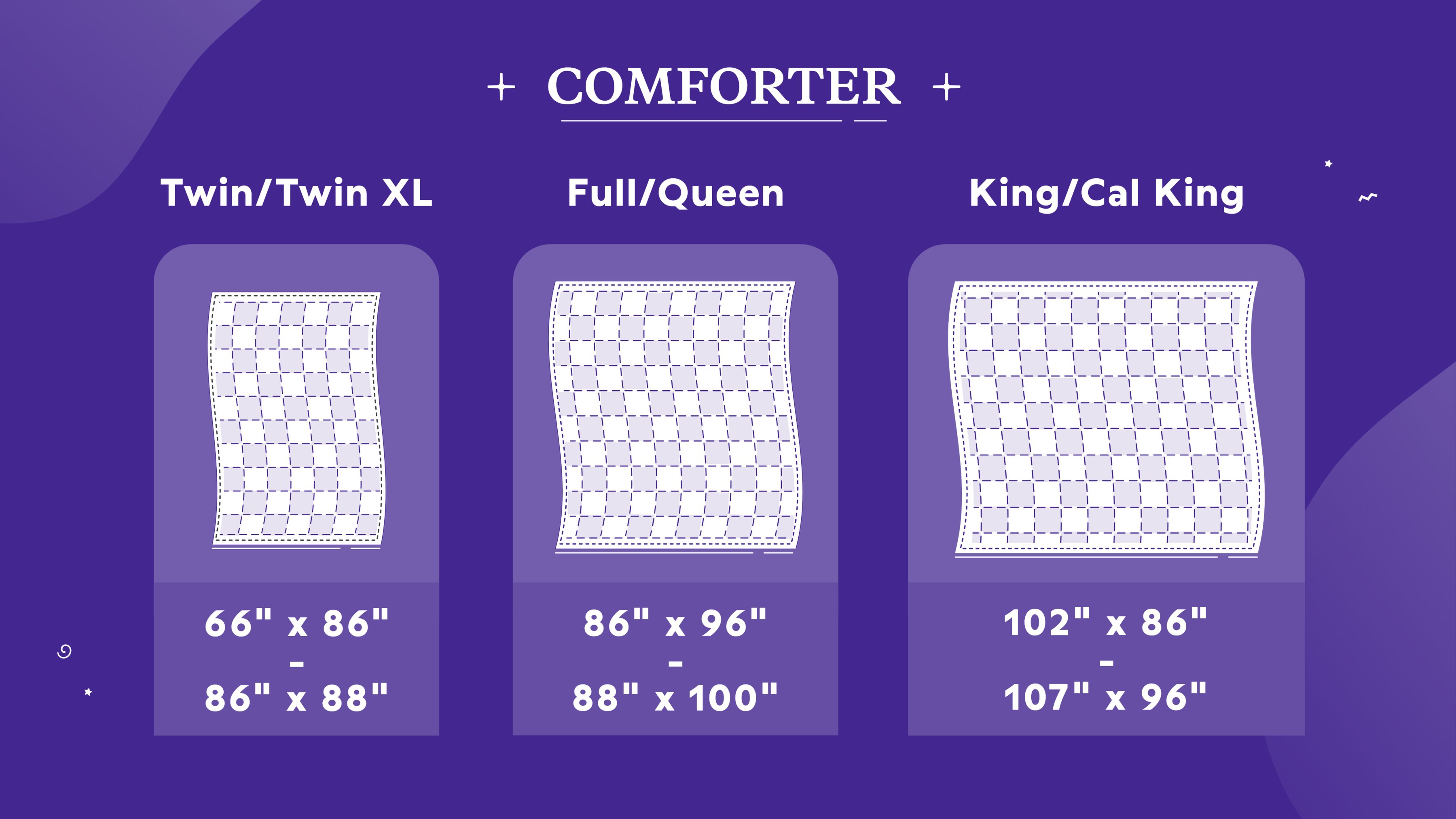 comforter dimensions