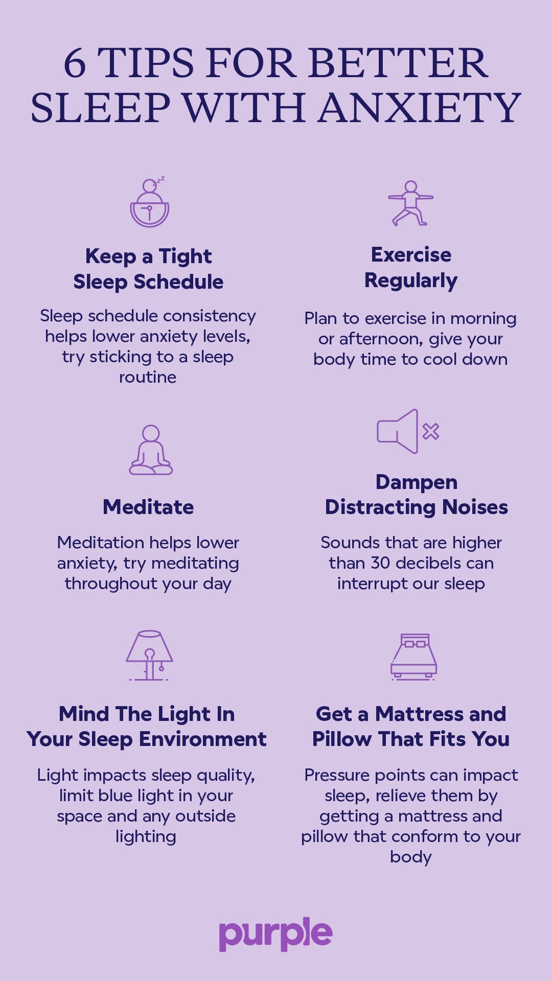 Anxiety and sleep tips