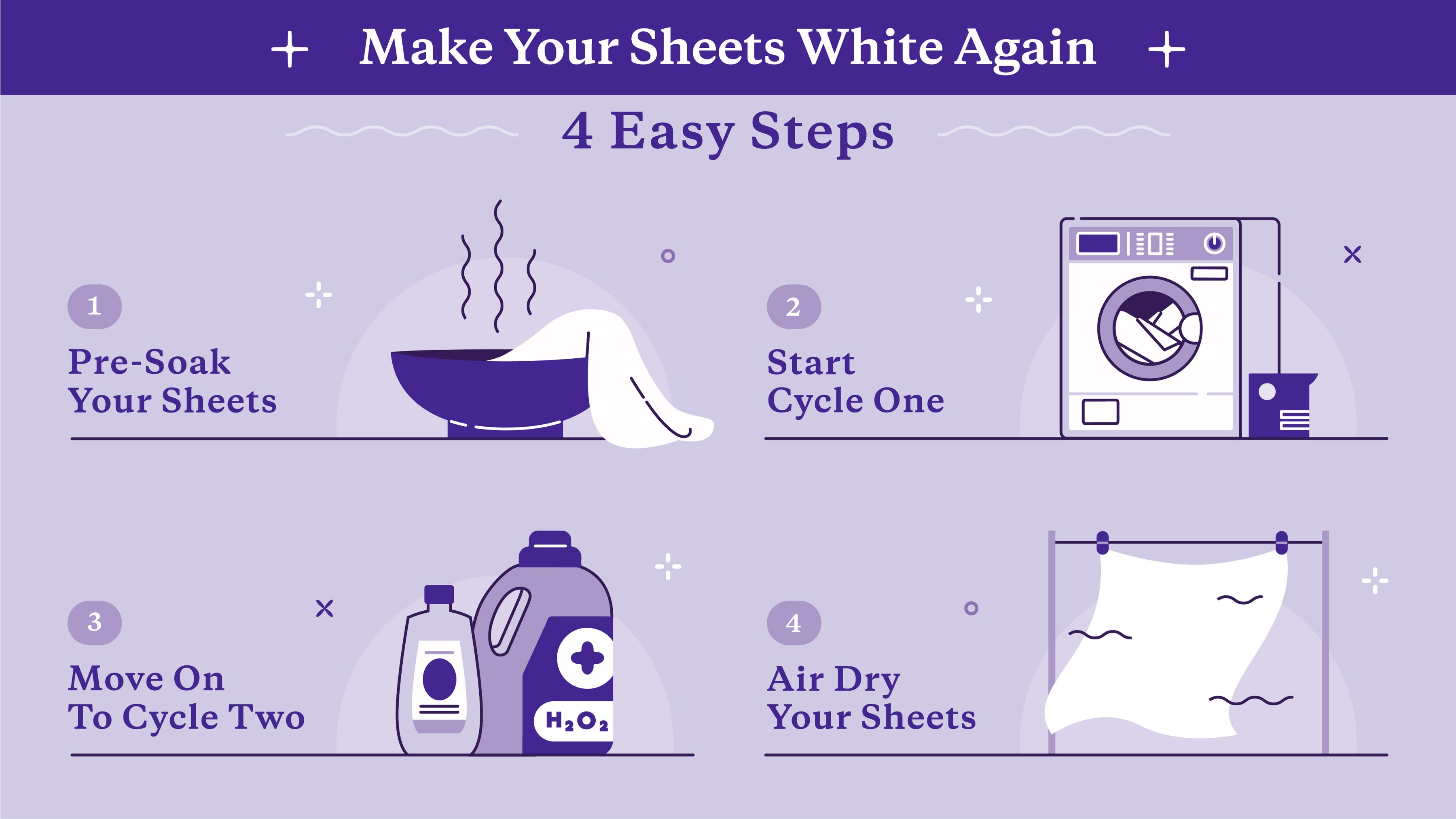 How To Make Sheets White Again 4 Easy Steps Do s Dont s