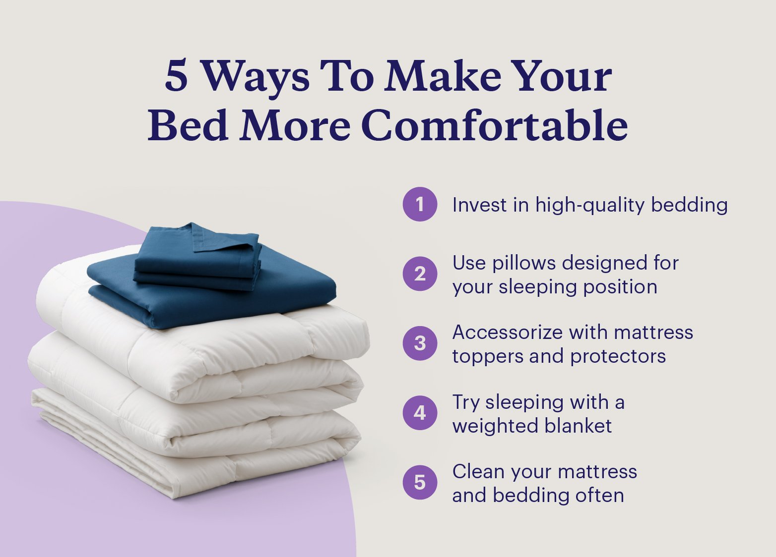 Five ways to make your bed more comfortable with mattress accessories.
