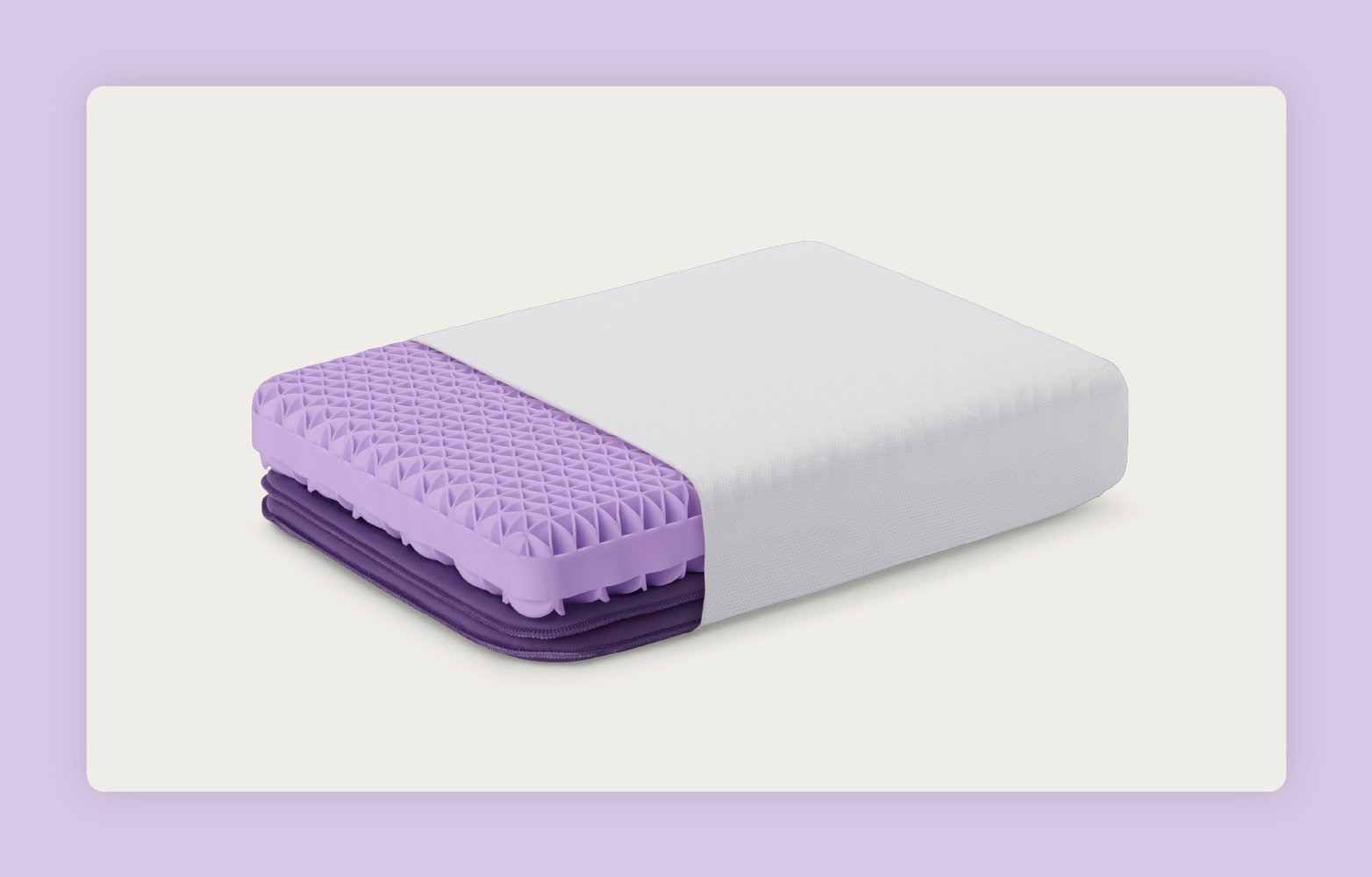 The Purple Pillow® partially shows the GelFlex® Grid and Purple Pillow Boosters.