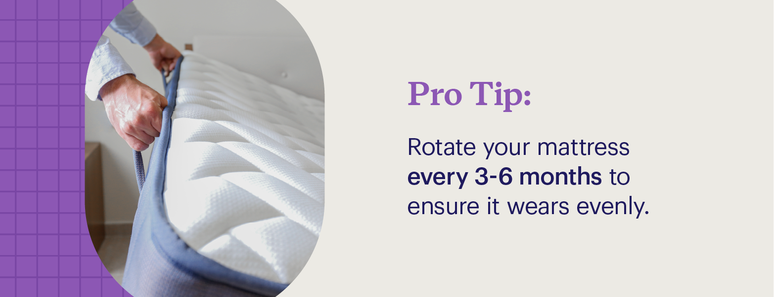 Tip to rotate mattress every 3-6 months