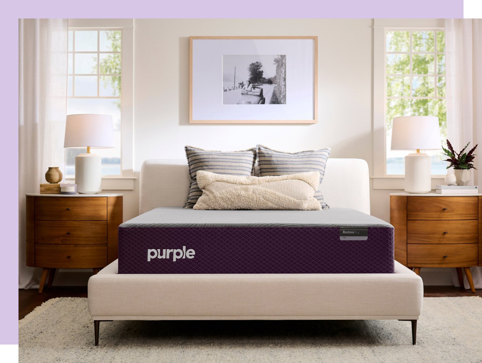 Purple RestorePlus mattress for back sleepers.