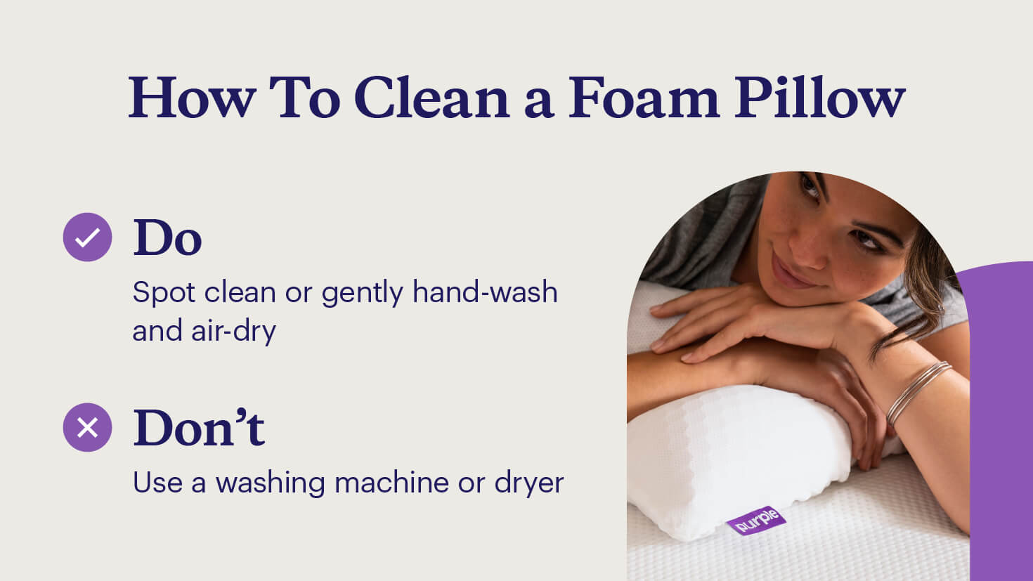 Purple pillow washing instructions hotsell