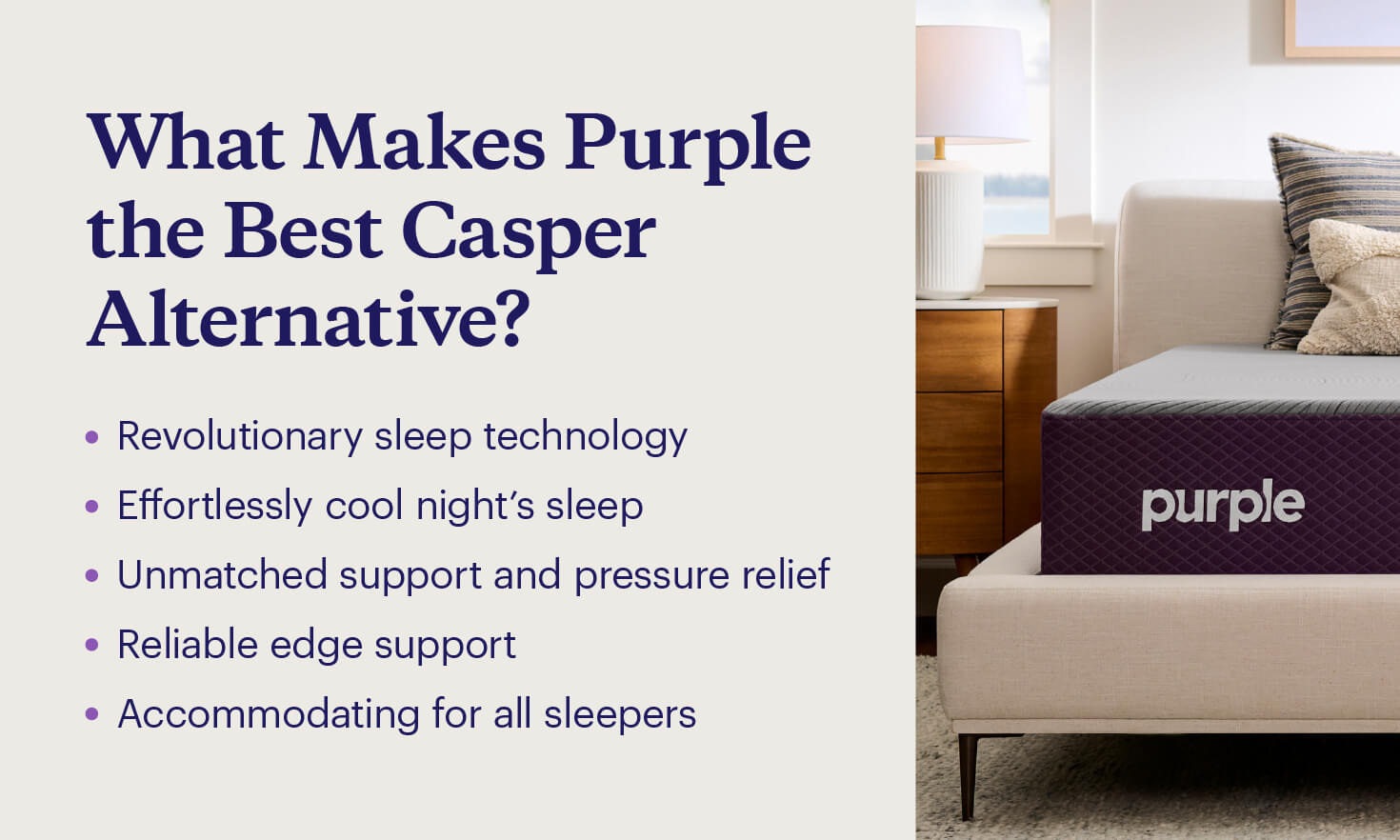 Five reasons Purple mattresses are the best Casper mattress alternative