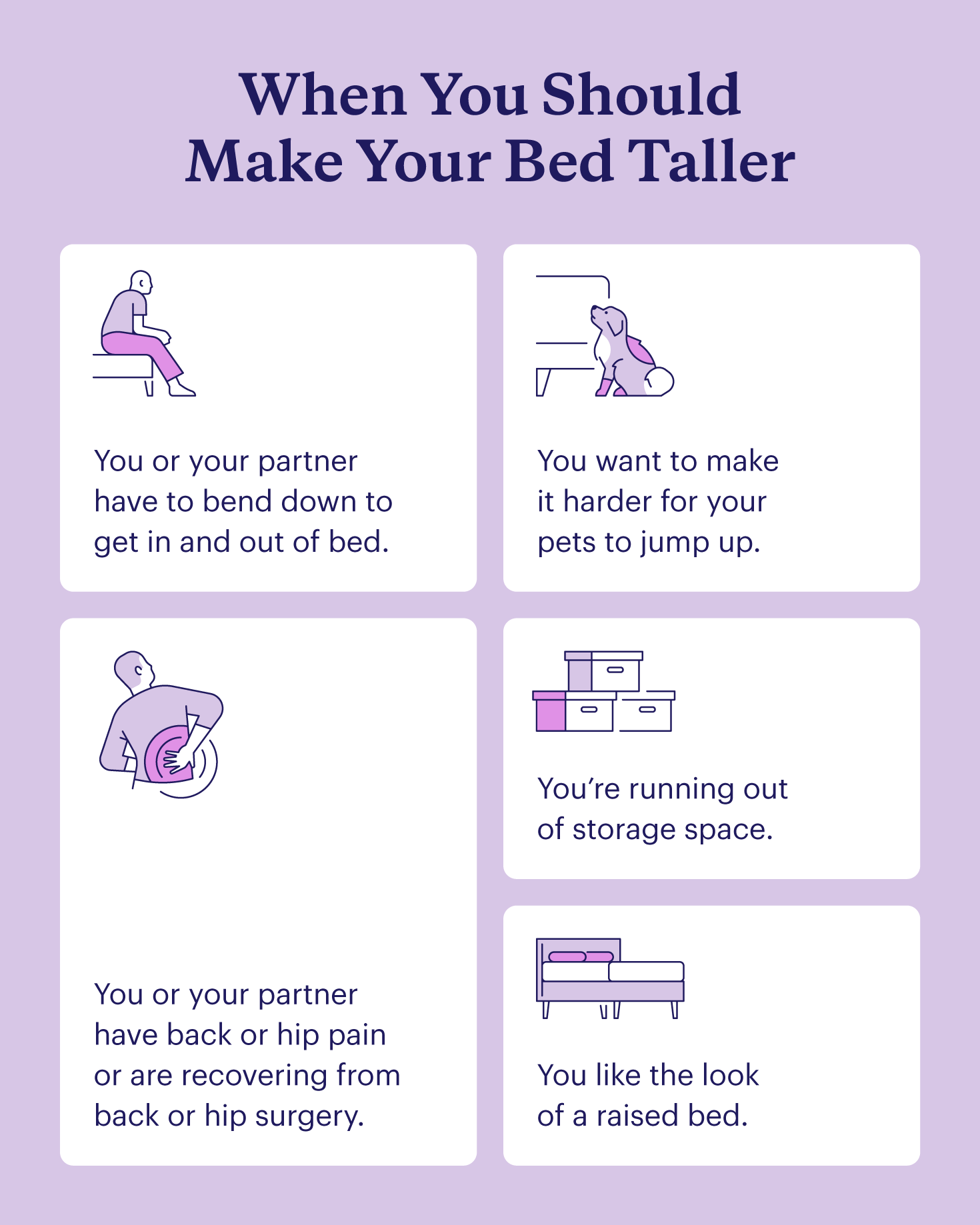 5 reasons you may want a taller bed.