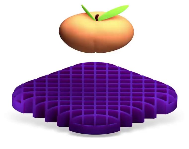 Purple Back Cushion 15.75 x 9.25, Pressure Reducing GelFlex Grid, Ideal for Extended Sitting, Black