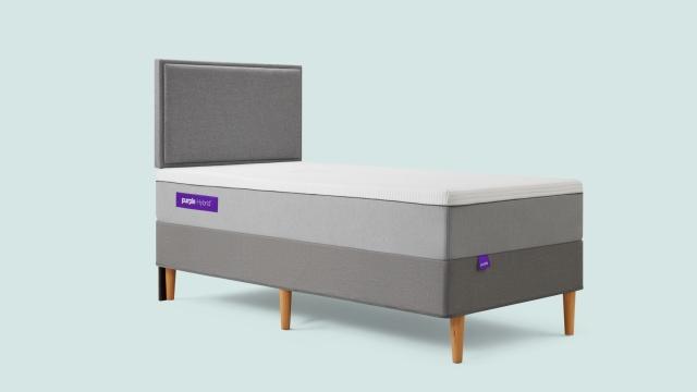 Purple Bed Frame Twin Stone Grey 