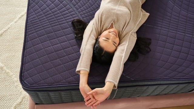 female talent on mattress