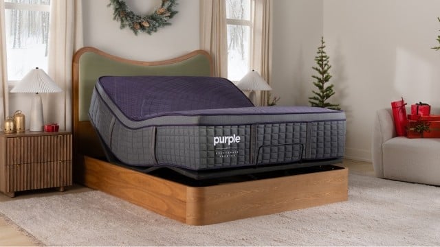 Adjustable base with mattress