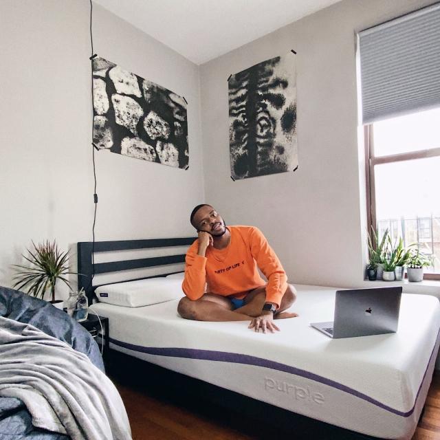 Customer Review Image with Purple Mattress