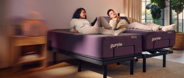 couple on restorepremier mattress