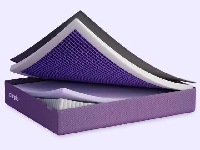 Purple hybrid mattress