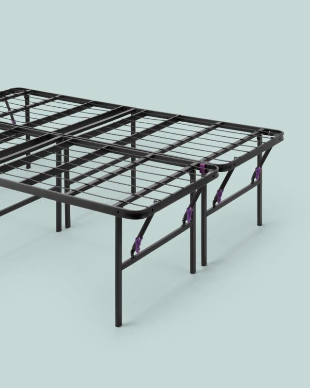 Bed Frames Purple, Metal Bed Frame Queen Mattress Firm