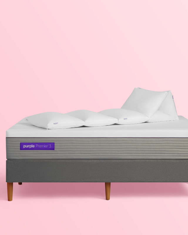 multiple twincloud pillows on mattress