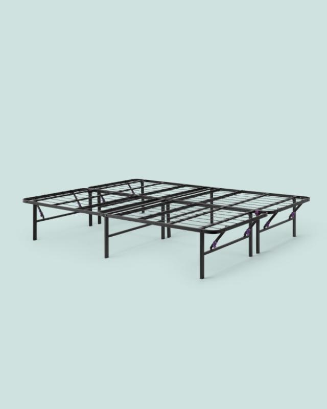 The Purple Metal Platform Bed Frame Twin XL Size Strong and Storage-Friendly. 