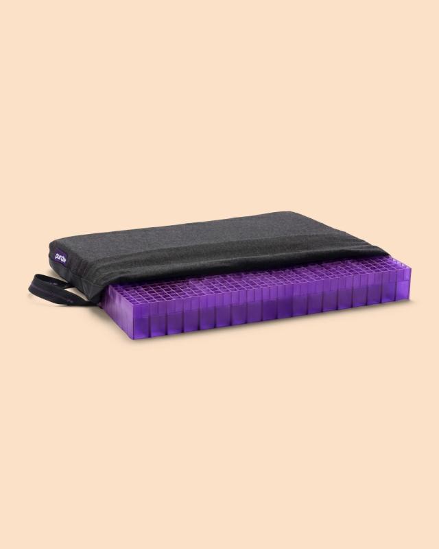 Car Cushion For Back and Sciatica Pain Relief- Double Purple Cushion Seat With Nonslip Cover The Purple Seat Cushion For Office Chair Wheelchair Comfifeel Purple Gel Seat Cushion For Long Sitting 