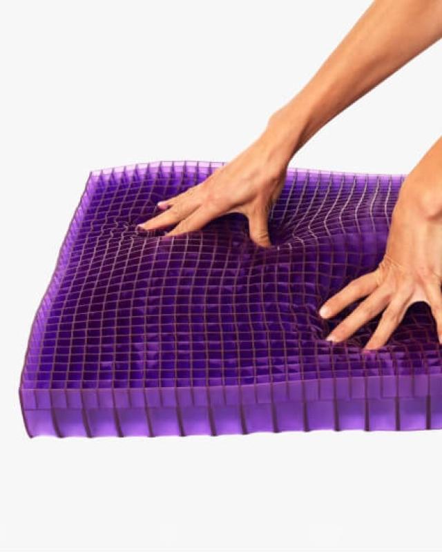 purple double seat cushion