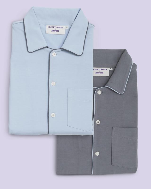 Multi Buttonholes Short-Sleeved Pyjama Shirt - Men - Ready-to-Wear