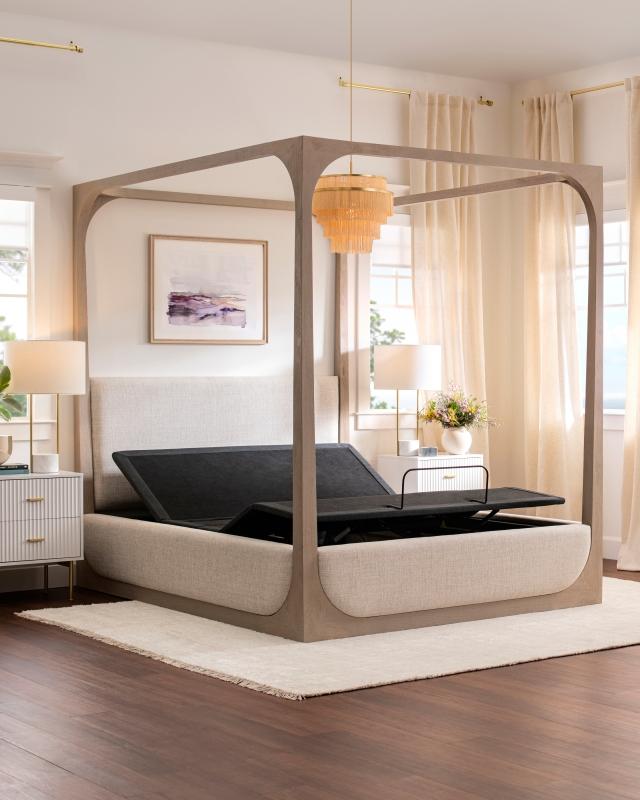 base in a bed frame for mattress