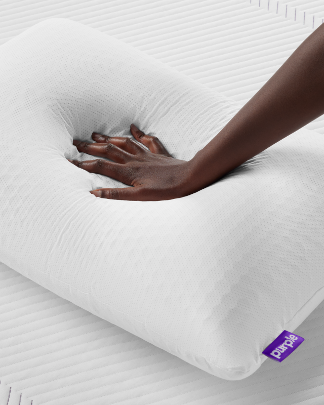 Purple Harmony Pillow Hand Press