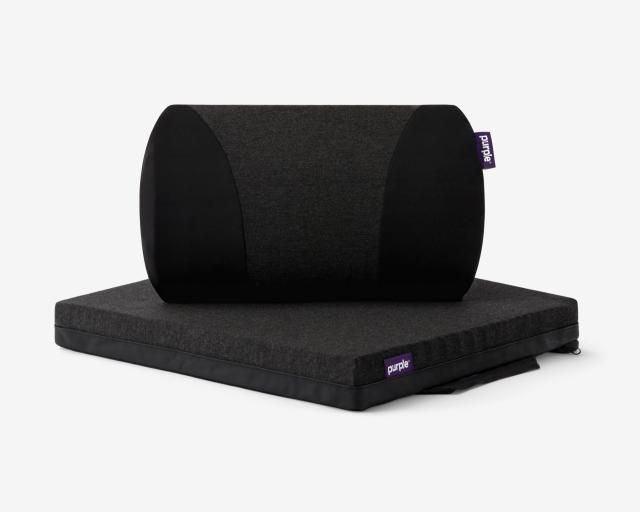 purple brand chair cushion