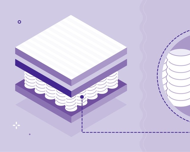 pocket coil mattress inside