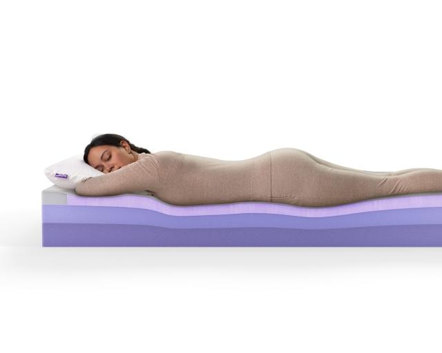 Purple mattress for stomach sleepers