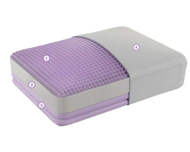 Purple DreamLayer™ Pillow Purple