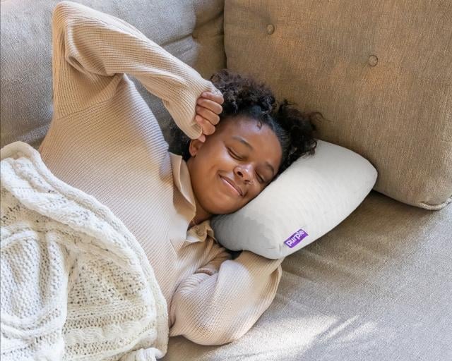 Sleeping with Harmony Anywhere pillow