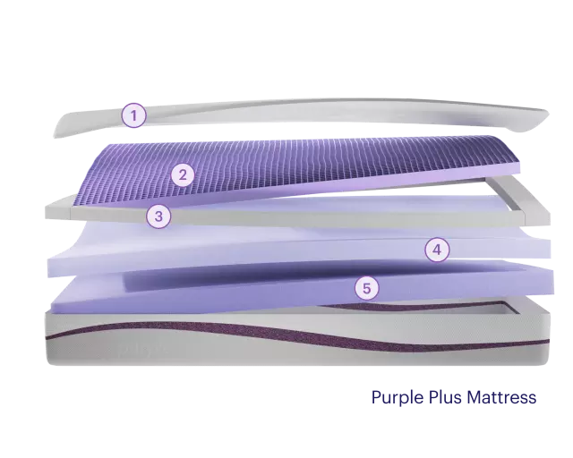 Purple Double Seat Cushion · Mattress Warehouse