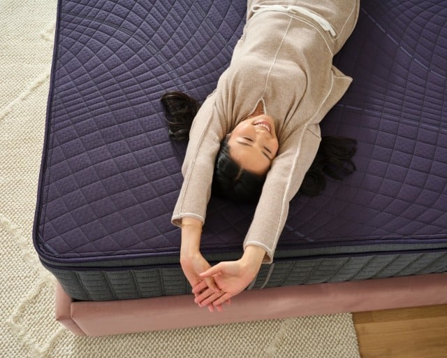 female talent on mattress