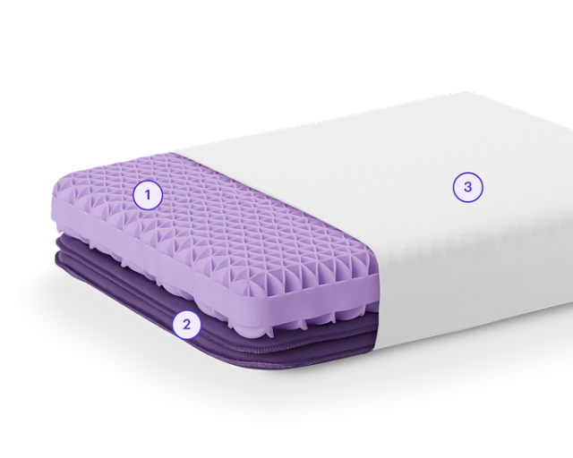 The Purple Pillow ザ パープル ピロー| 科学的に可能な範囲で最もサポート力のある枕 - 調節可能なブースター付きで自分に ｜The Purple Pillow ザ パープル ピロー| 科学的に可能な範囲で