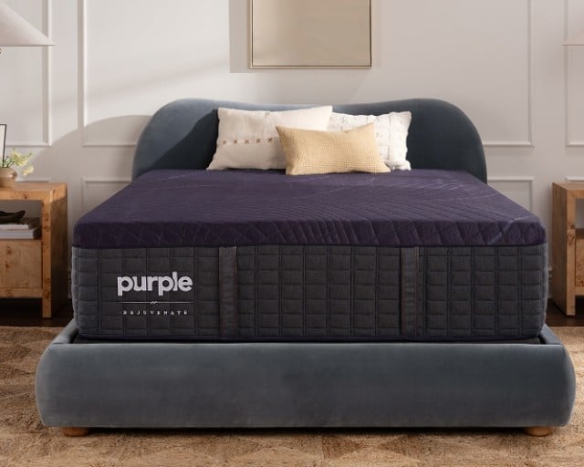 Purple's Rejuvenate Collection pairs the GelFlex Grid® with DreamLayer™ technology and responsive coils for a restorative sleepi