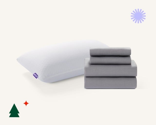 Restore Sleep Plus Bundle including SoftStretch Sheets and Harmony Pillow