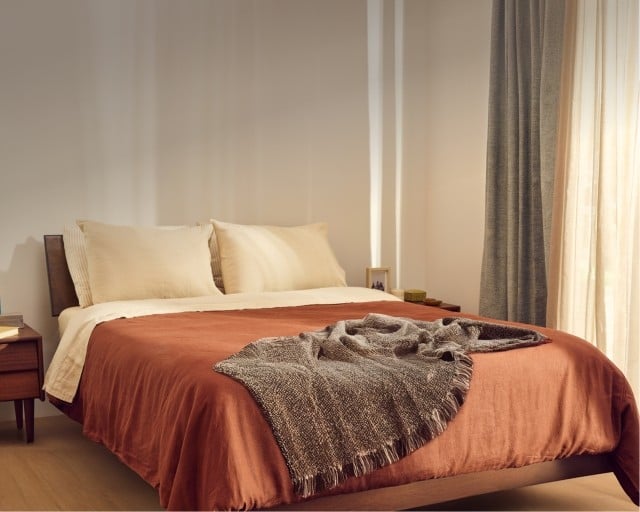 Essential Collection mattress in styled bedroom