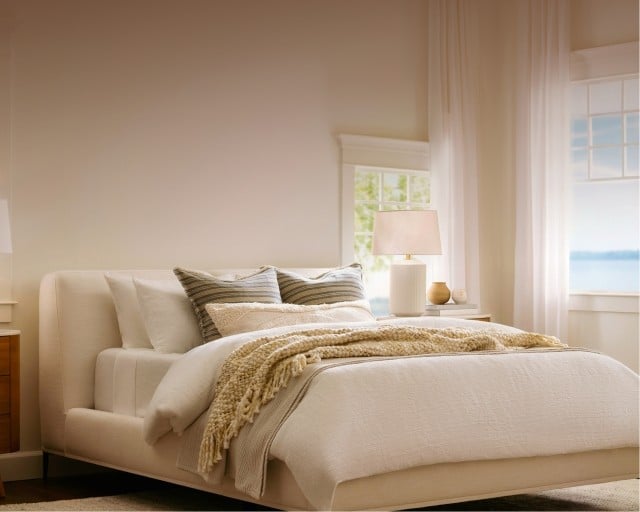 Restore Collection mattress in styled bedroom