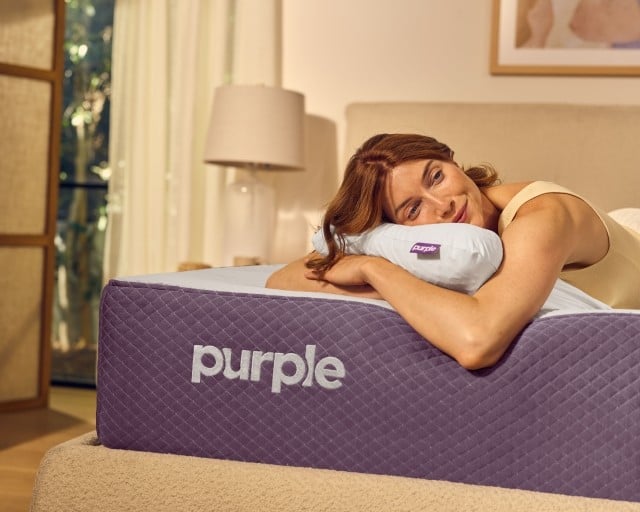 retouched talent with pillow in-situ