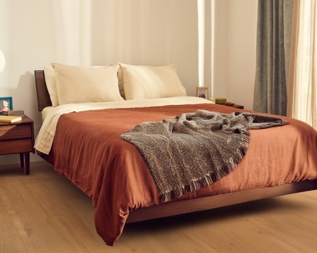 Essential Collection mattress in styled bedroom