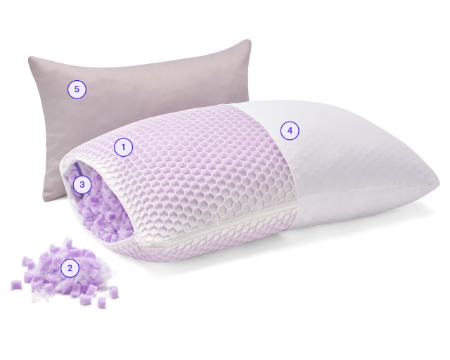 Freeform pillow exposed layers 