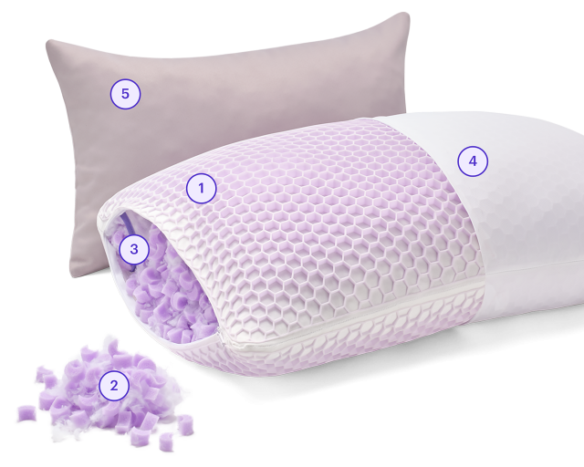 Freeform pillow exposed layers 