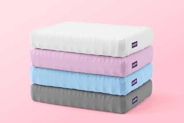 Stack of Kid's Purple Pillows