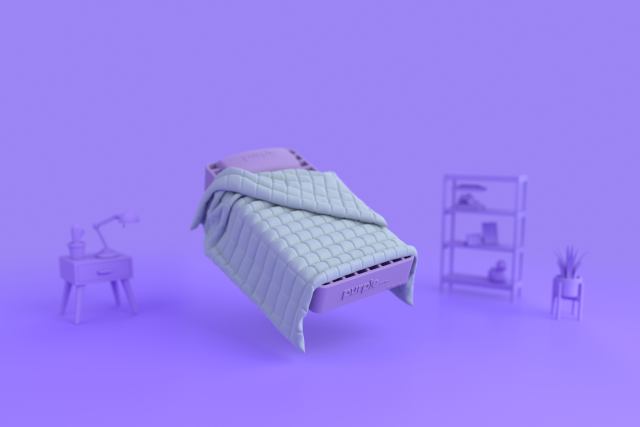 what are the mini purple beds for