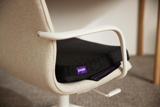 purple pillow seat cushion