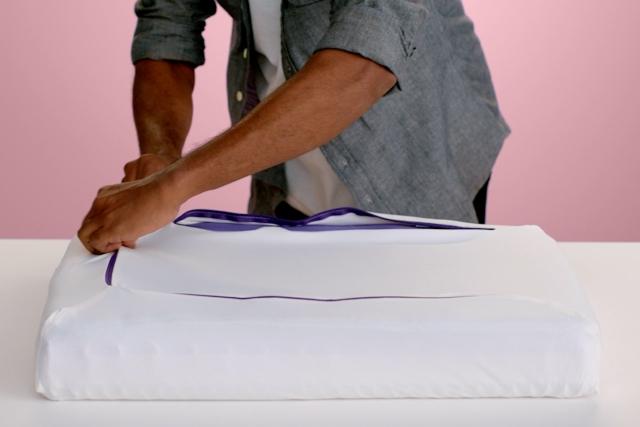 Zipping the Purple Pillow