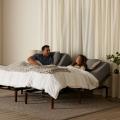 Ascent Adjustable Base Split King with couple in bed