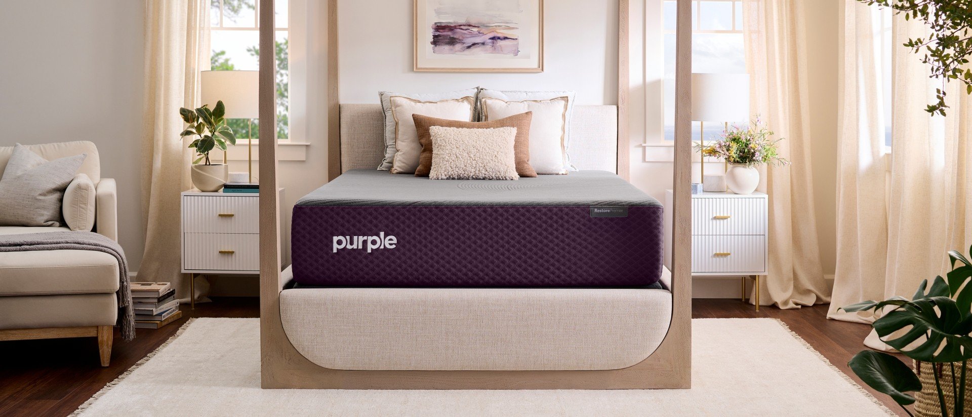 RestorePremier mattress in bedroom setting