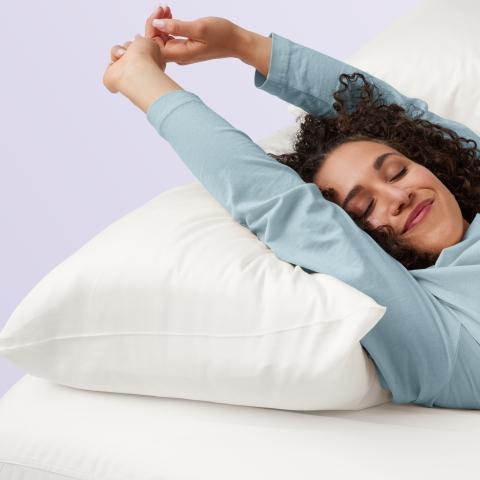Comfort on Purple Bedding