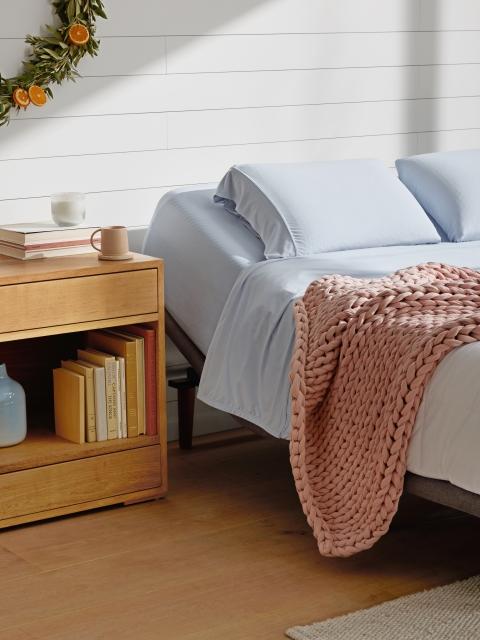 Morning Mist Soft Stretch Sheets Bedroom Set